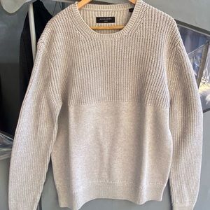 All Saints mens beige sweater size L